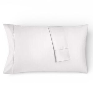 NWD Charter Club Solid 550 TC 100% Cotton Pillowcase Standard Pair White